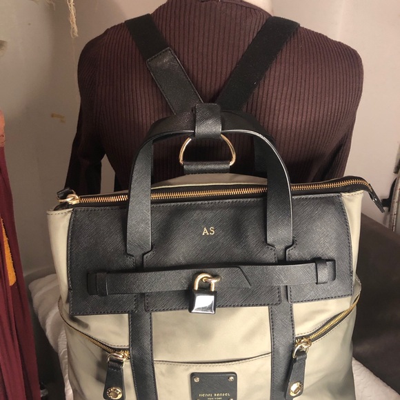 Henri Bendel Jetsetter backpack. Read callouts - Picture 7 of 14